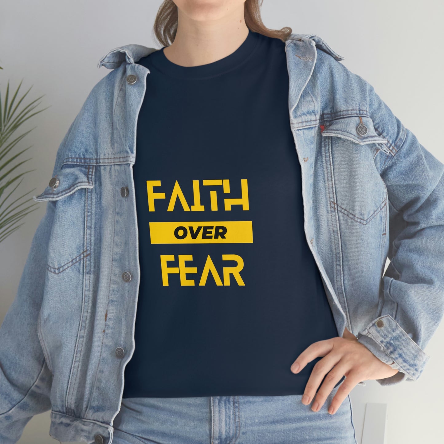 Faith Over Fear Unisex Heavy Cotton Tee