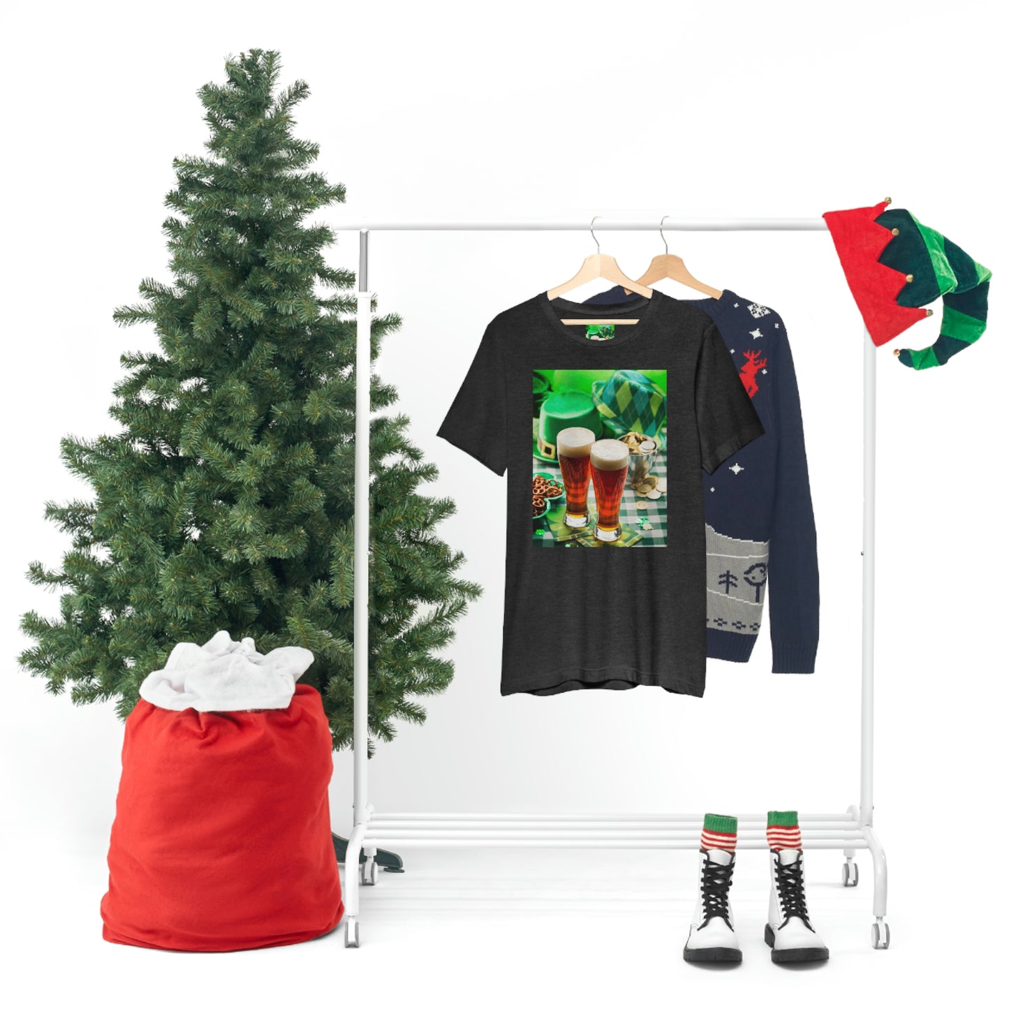St Patrick's Black Unisex Jersey Short Sleeve Tee