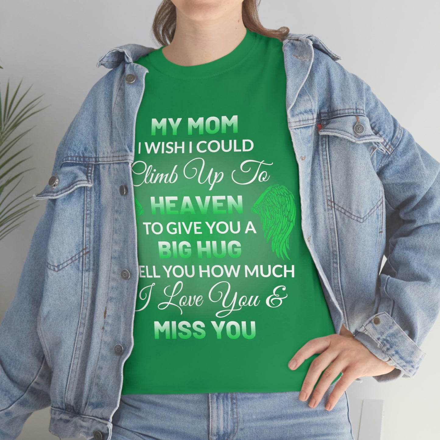 My Mom I Miss You Unisex Heavy Cotton Tee