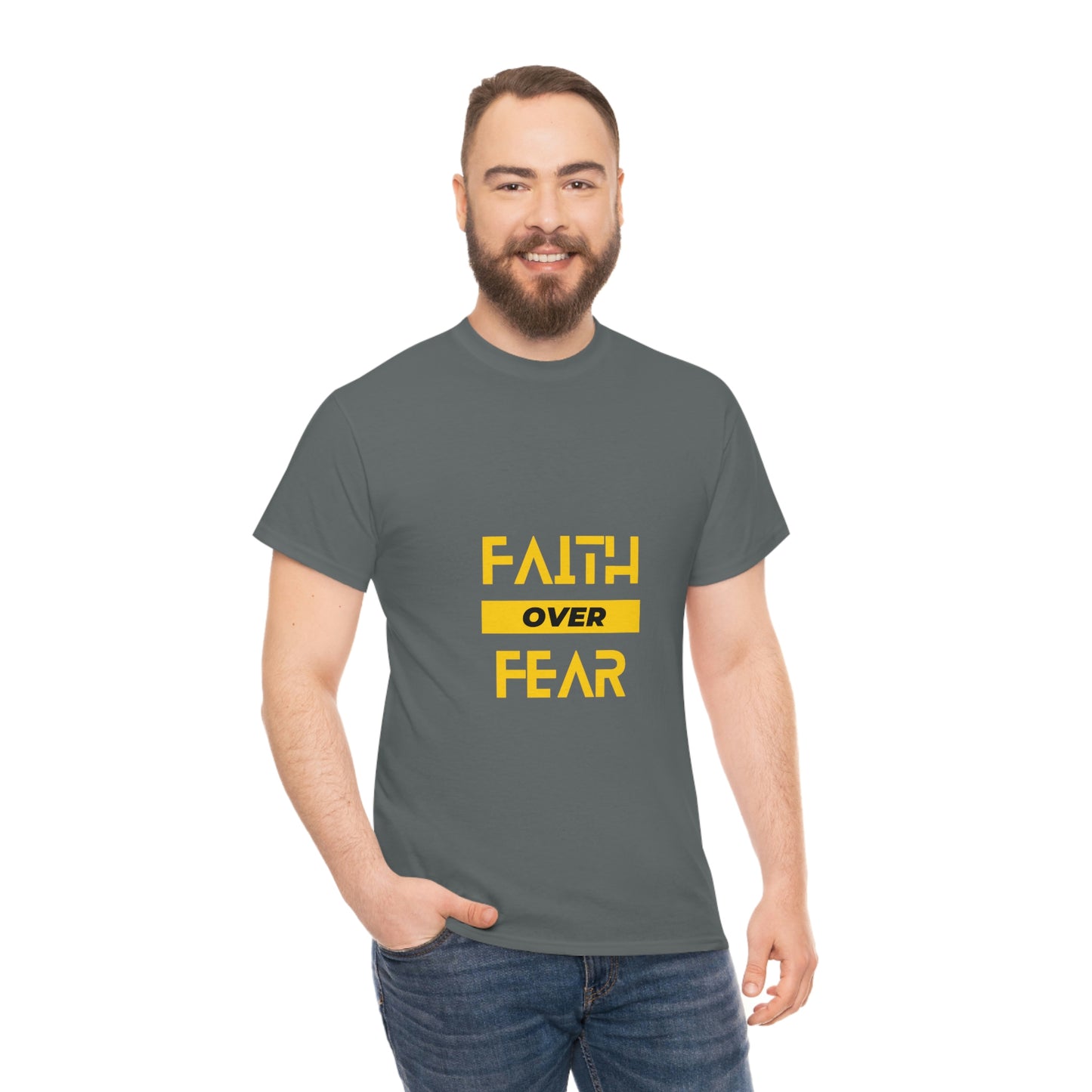 Faith Over Fear Unisex Heavy Cotton Tee