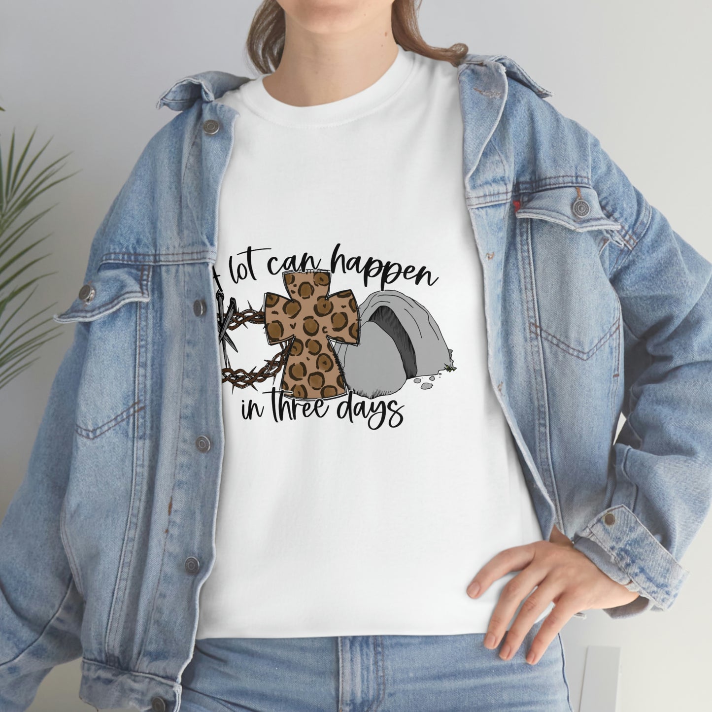 A Lot Can Happen In Three Days Unisex Heavy Cotton Tee