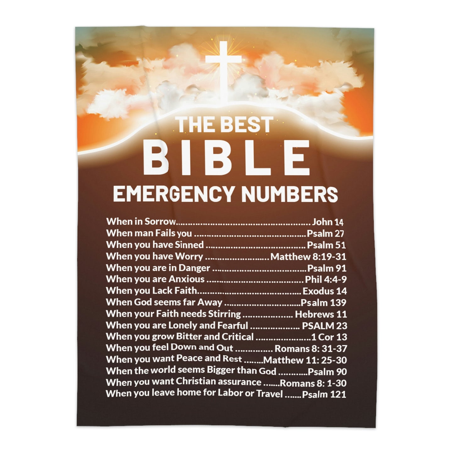 The Best Easter Bible Emergency Numbers Sherpa Blanket