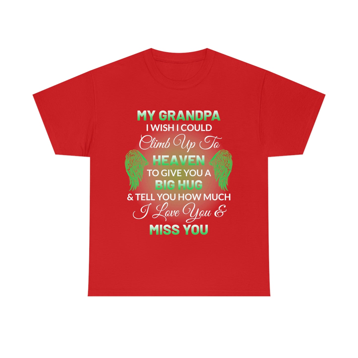My Grandpa I Miss You Unisex Heavy Cotton Tee