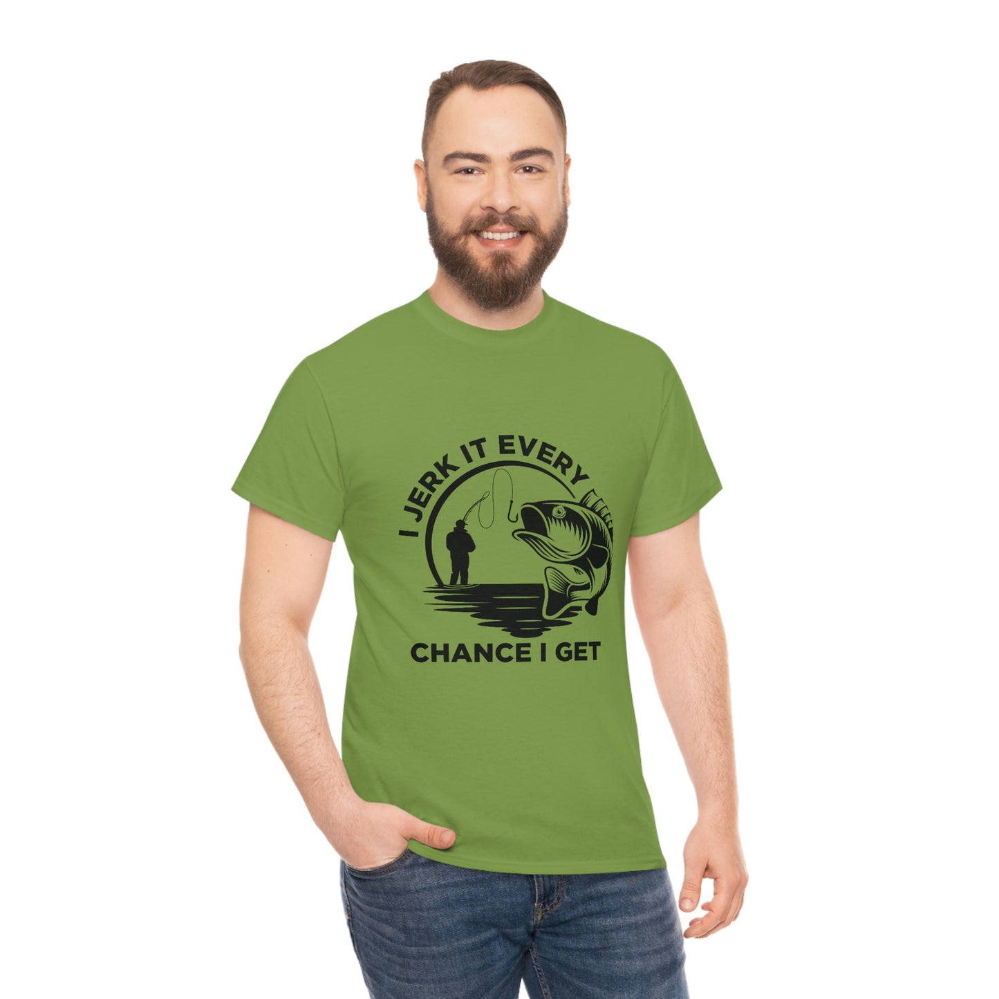 I Jerk It Every Chance I Get Unisex Heavy Cotton Tee