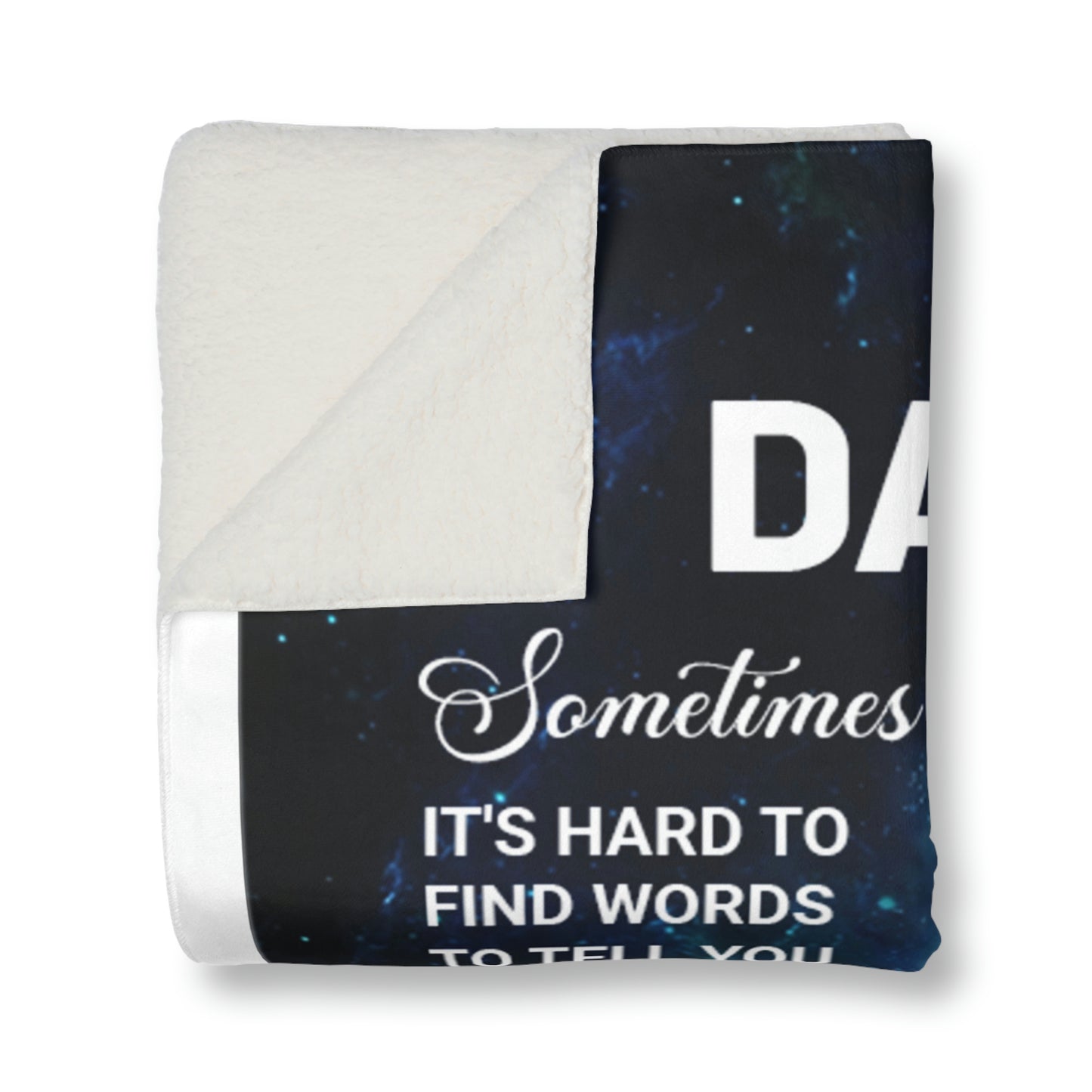 To My Daughter Personalized Sherpa Blanket