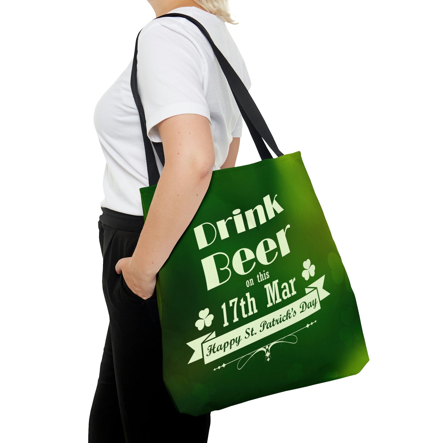 St Patrick's Day Drink Beer AOP Tote Bag