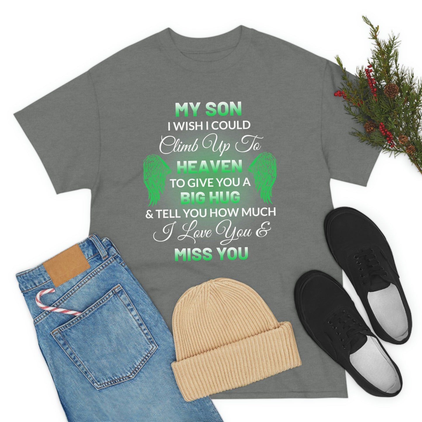 My Son I Miss You Unisex Heavy Cotton Tee