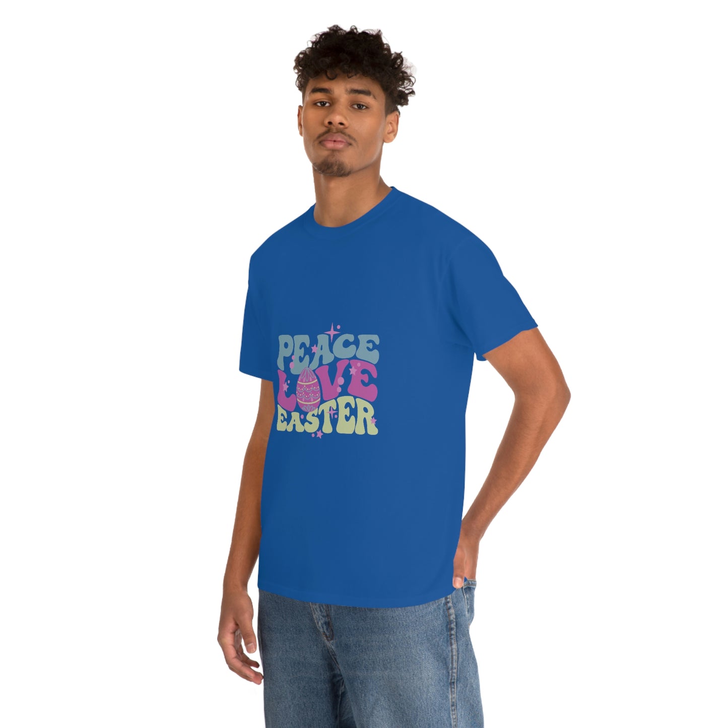 Peace Love Easter Unisex Heavy Cotton Tee