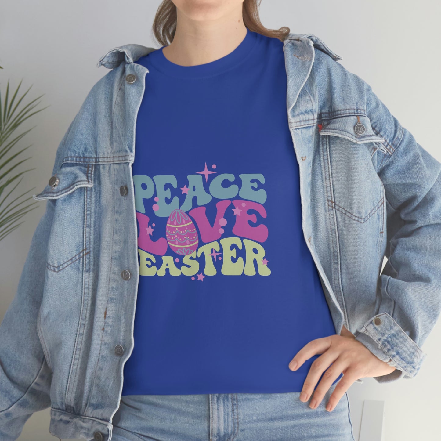 Peace Love Easter Unisex Heavy Cotton Tee