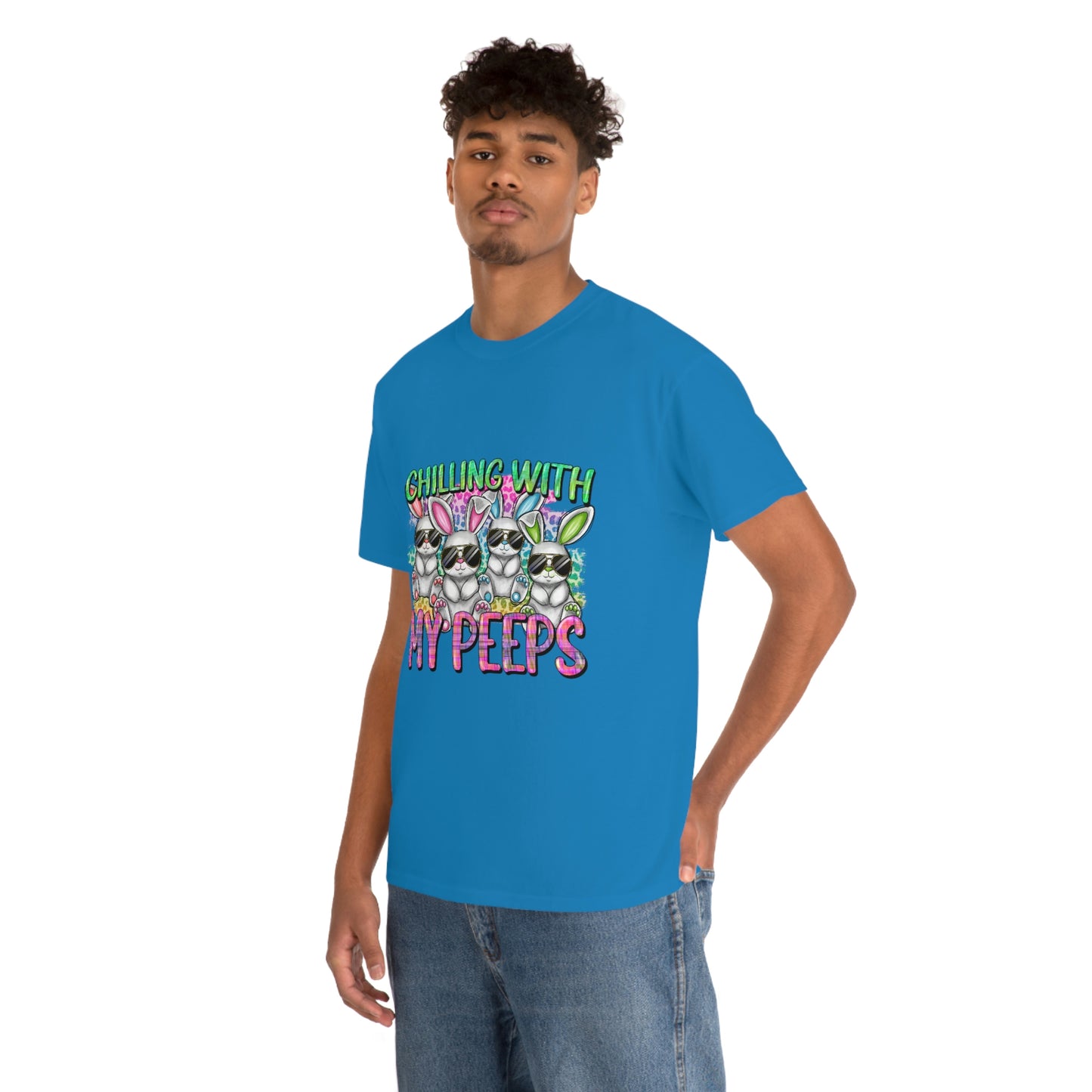 Chillin With My Peeps Unisex Heavy Cotton Tee