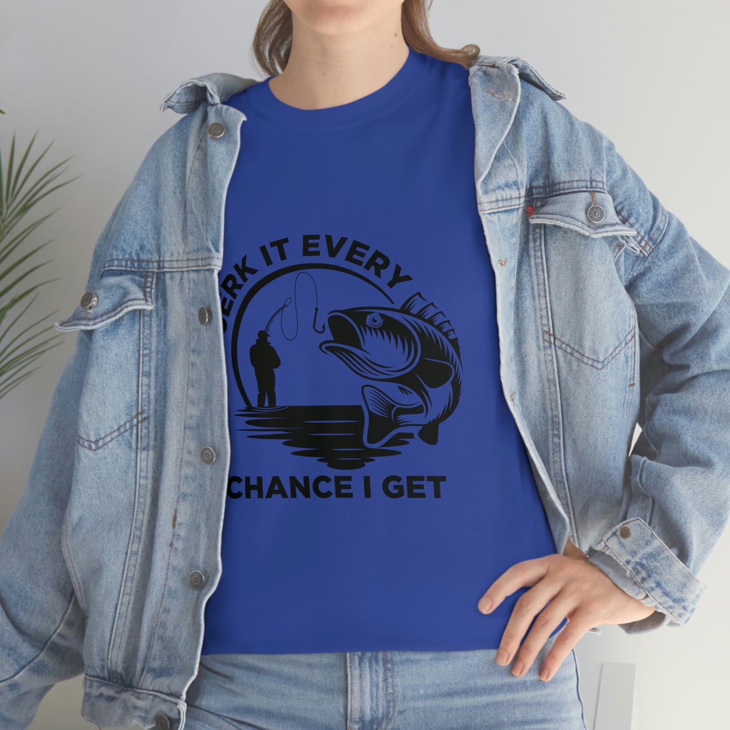 I Jerk It Every Chance I Get Unisex Heavy Cotton Tee