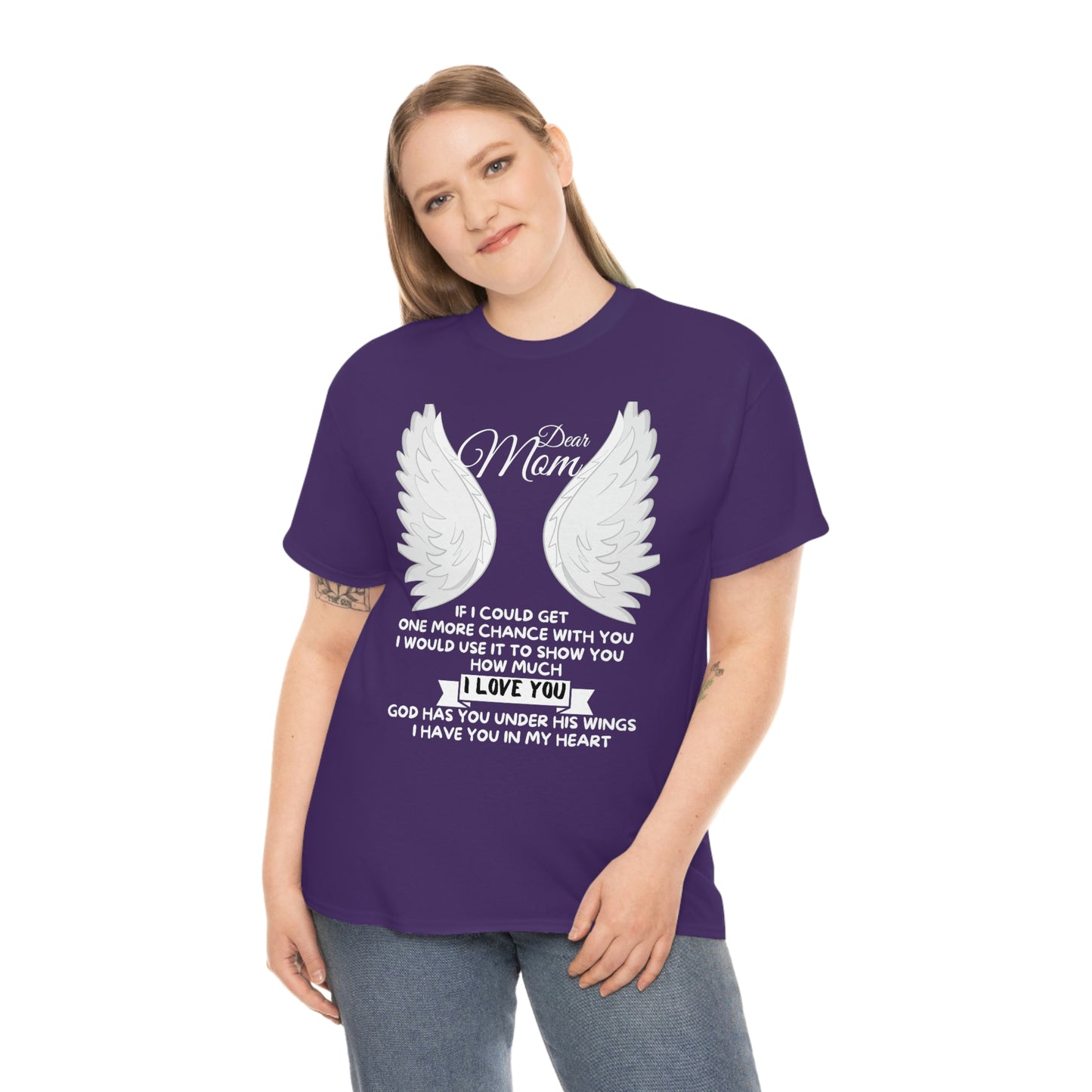 Dear Mom If I Could Get One More Chance Unisex Heavy Cotton Tee