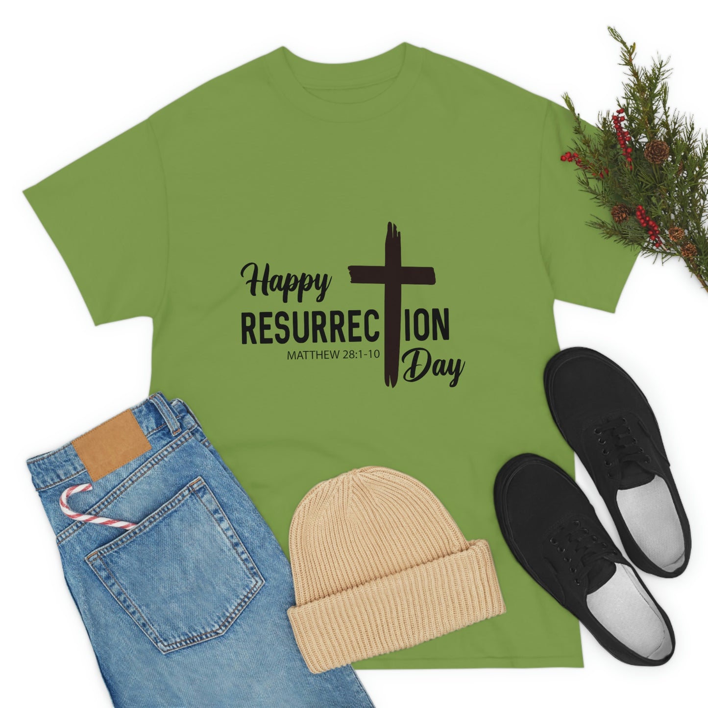 Happy Resurrection Day Unisex Heavy Cotton Tee