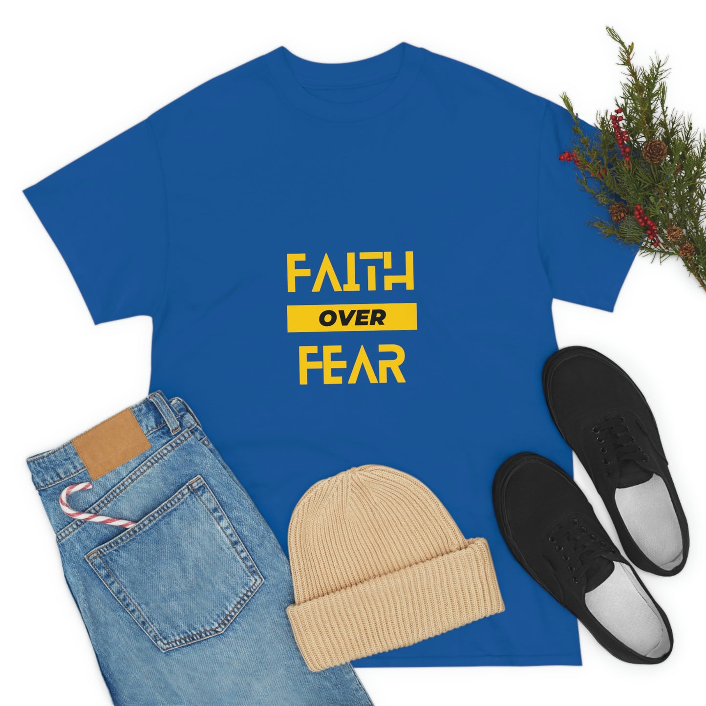 Faith Over Fear Unisex Heavy Cotton Tee
