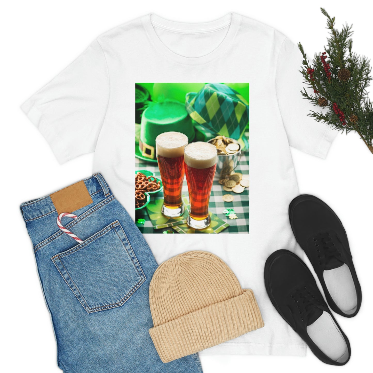 St Patrick's Black Unisex Jersey Short Sleeve Tee