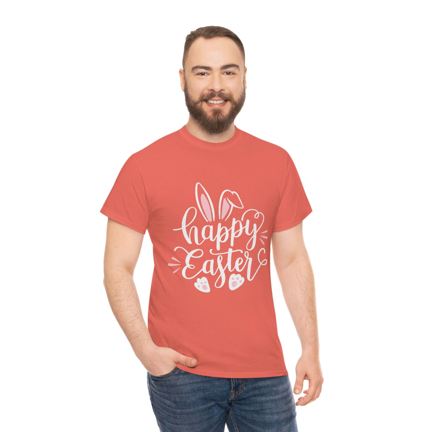 Happy Easter Bunny Unisex Heavy Cotton Tee