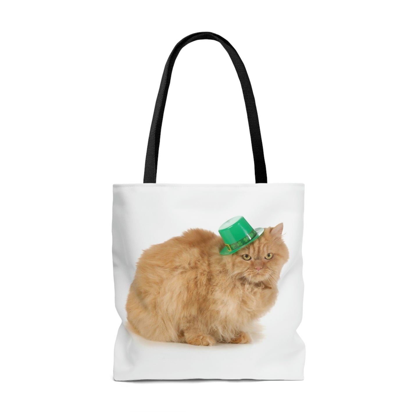 St Patrick's Day Cat AOP Tote Bag