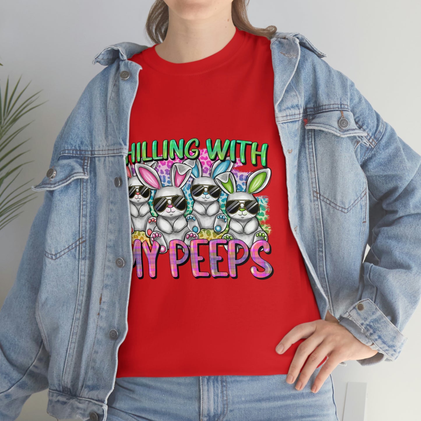 Chillin With My Peeps Unisex Heavy Cotton Tee