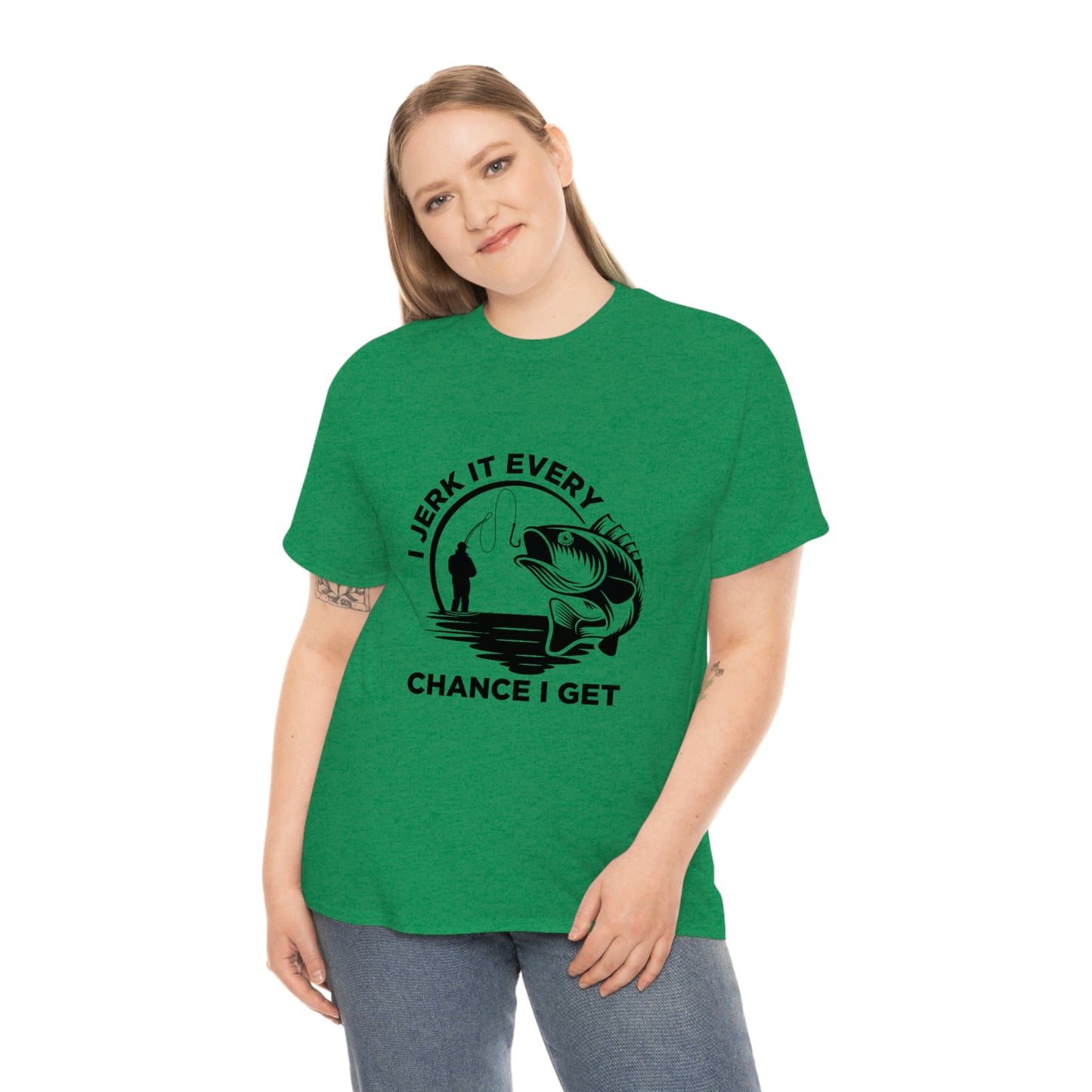 I Jerk It Every Chance I Get Unisex Heavy Cotton Tee