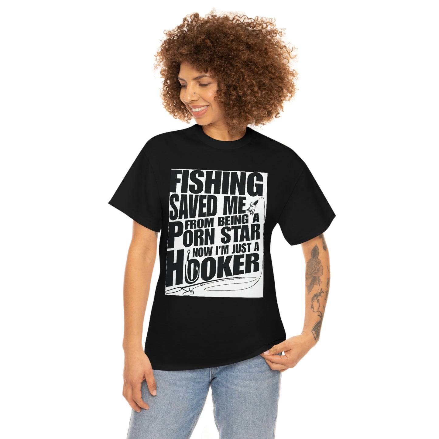 Fishing Save Me Unisex Heavy Cotton Tee