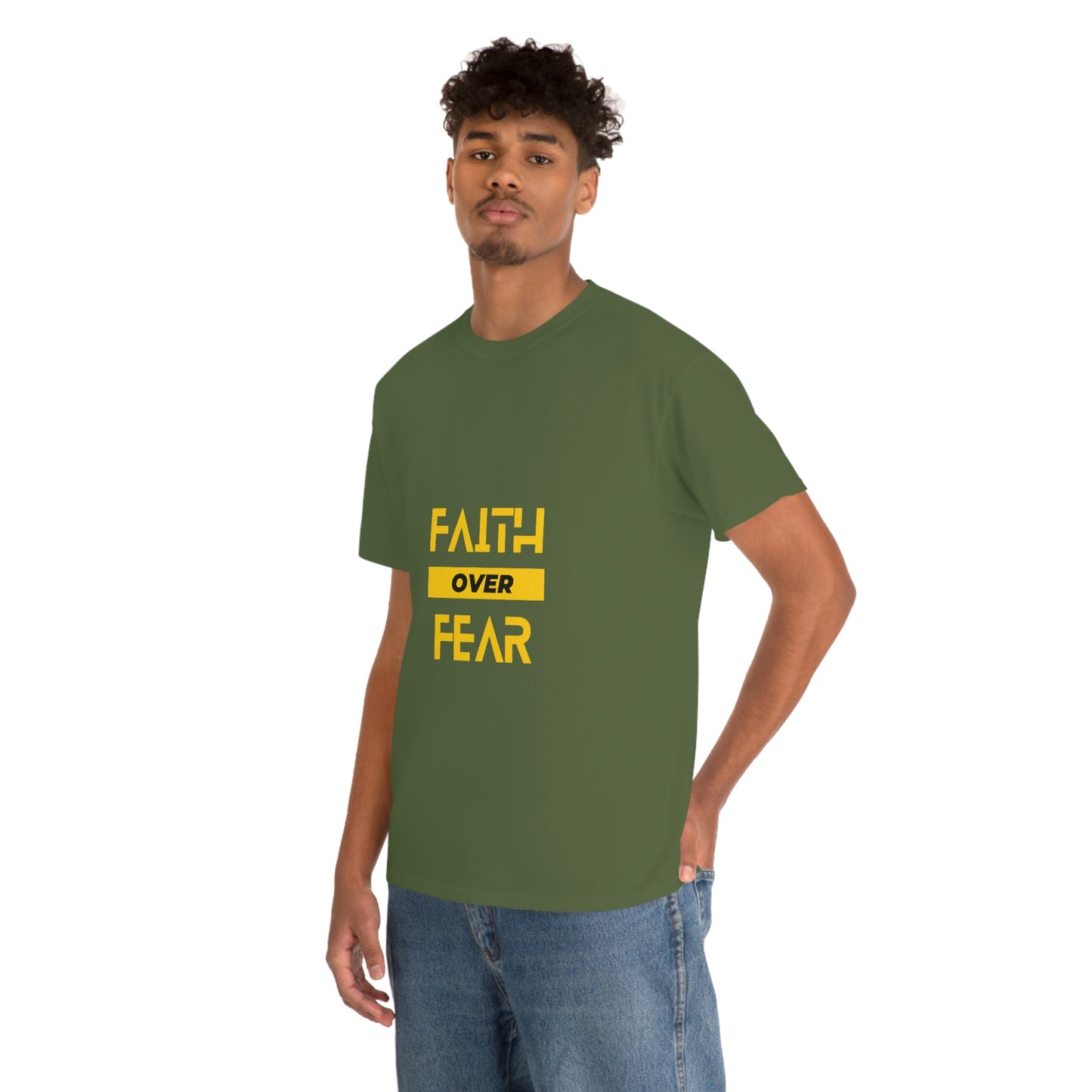 Faith Over Fear Unisex Heavy Cotton Tee