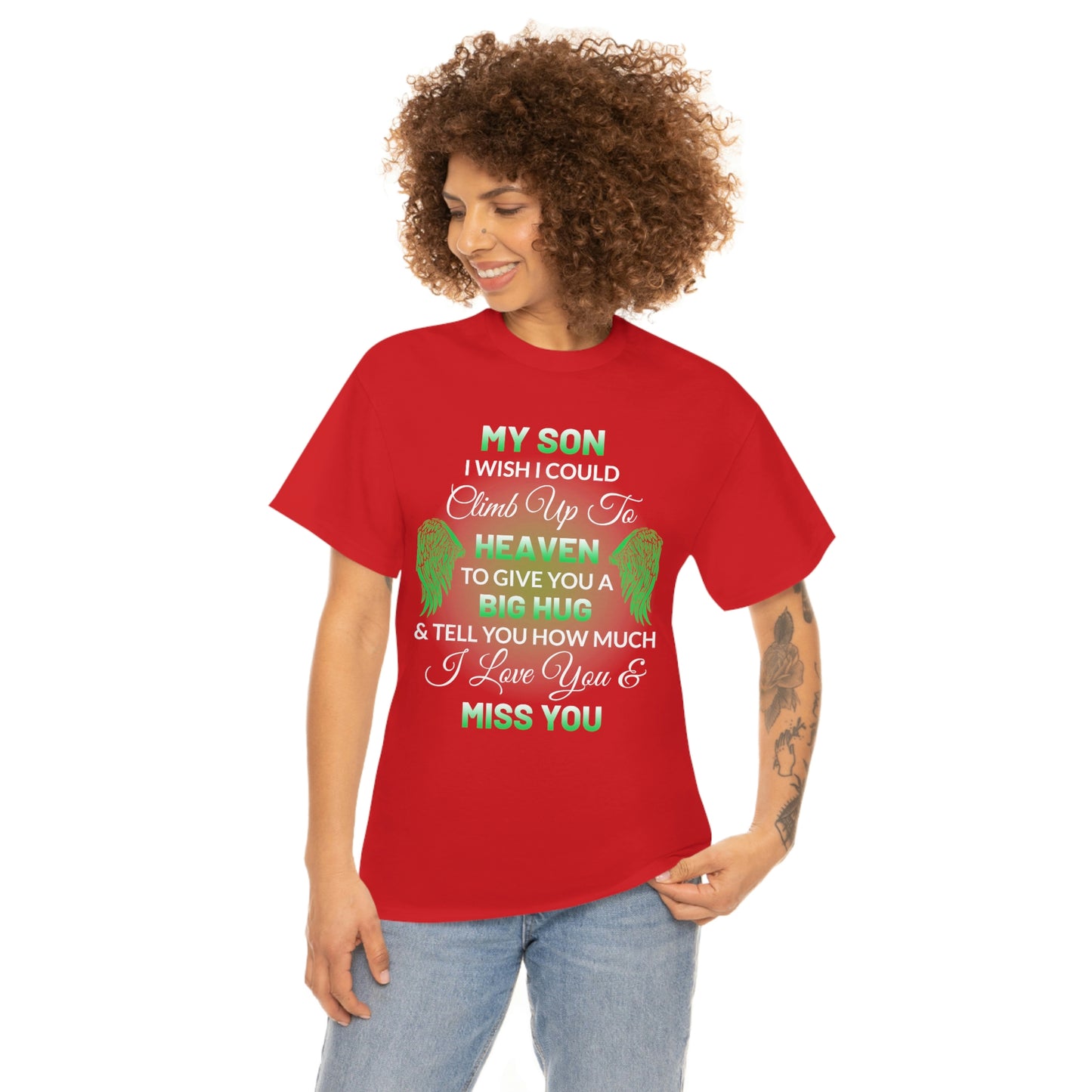 My Son I Miss You Unisex Heavy Cotton Tee