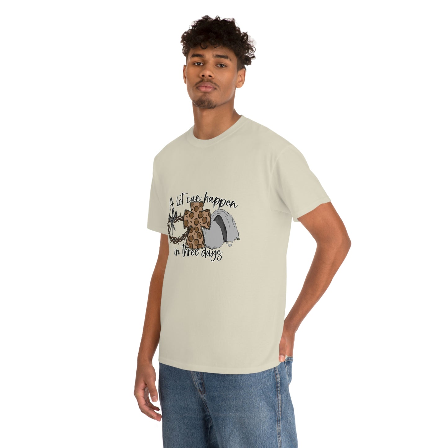 A Lot Can Happen In Three Days Unisex Heavy Cotton Tee