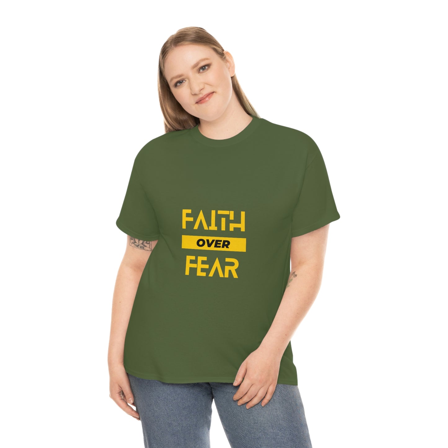 Faith Over Fear Unisex Heavy Cotton Tee