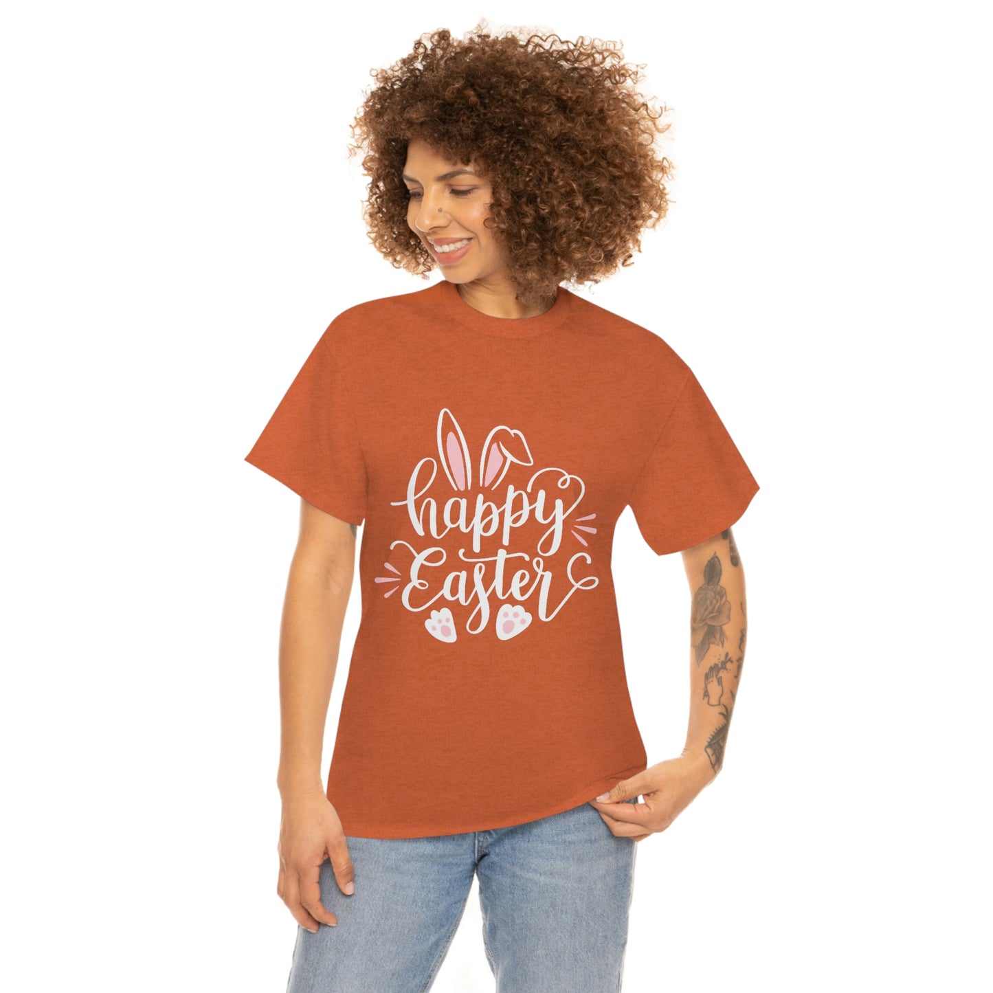 Happy Easter Bunny Unisex Heavy Cotton Tee