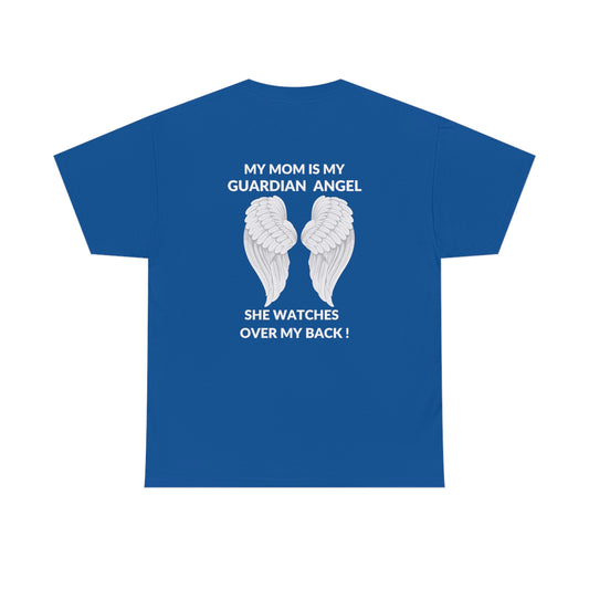 My Mom Is Guardian Angel Unisex Heavy Cotton Tee