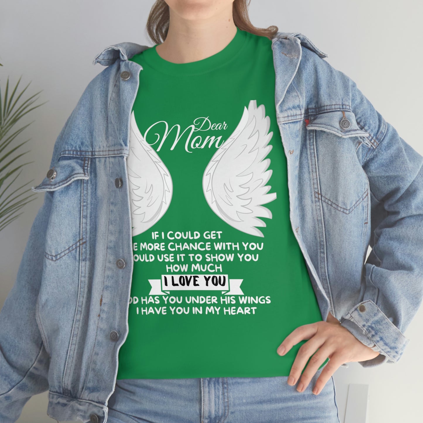 Dear Mom If I Could Get One More Chance Unisex Heavy Cotton Tee