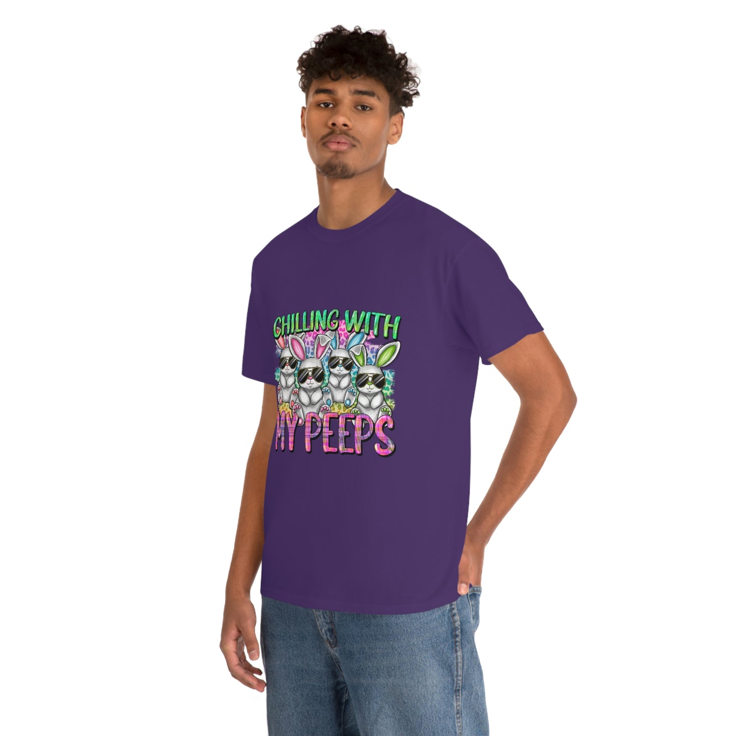 Chillin With My Peeps Unisex Heavy Cotton Tee