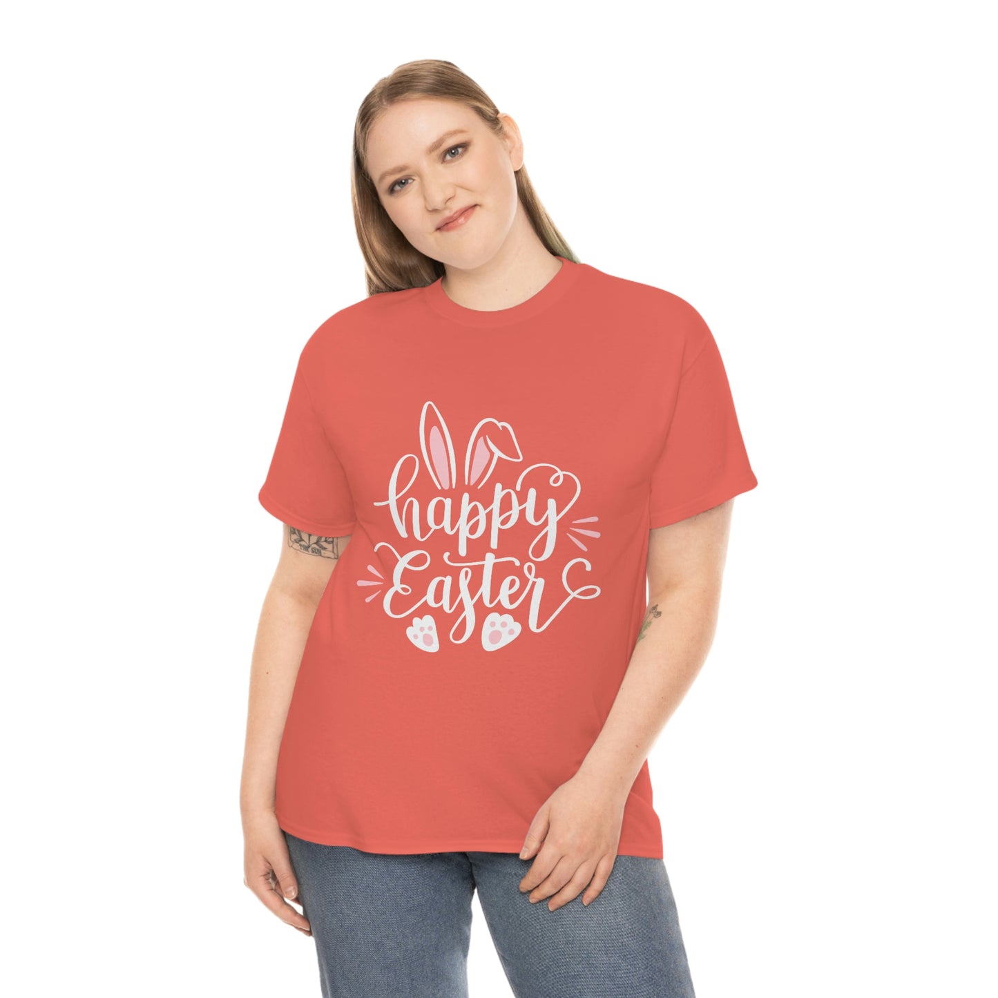 Happy Easter Bunny Unisex Heavy Cotton Tee