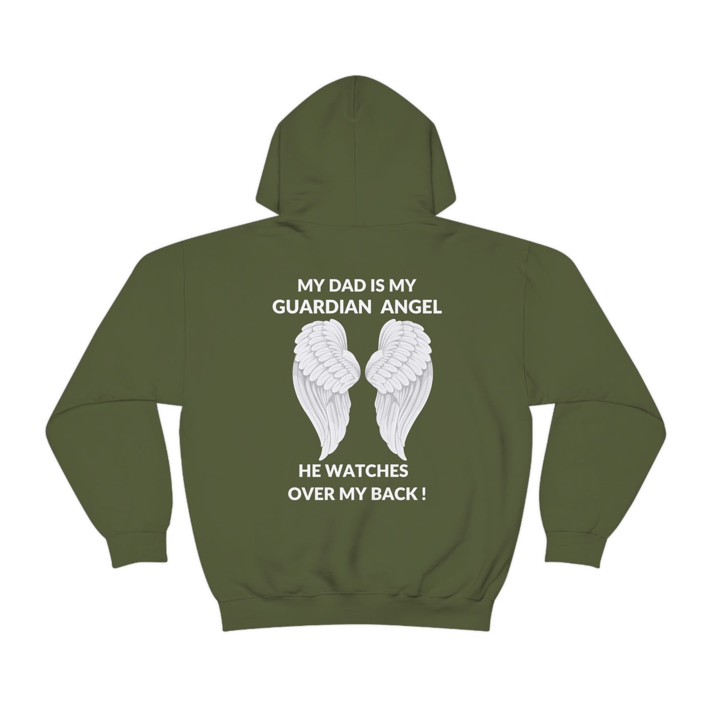 My Dad Is My Guardian Angel Unisex Heavy Blend™ Hooded Sweatshirt