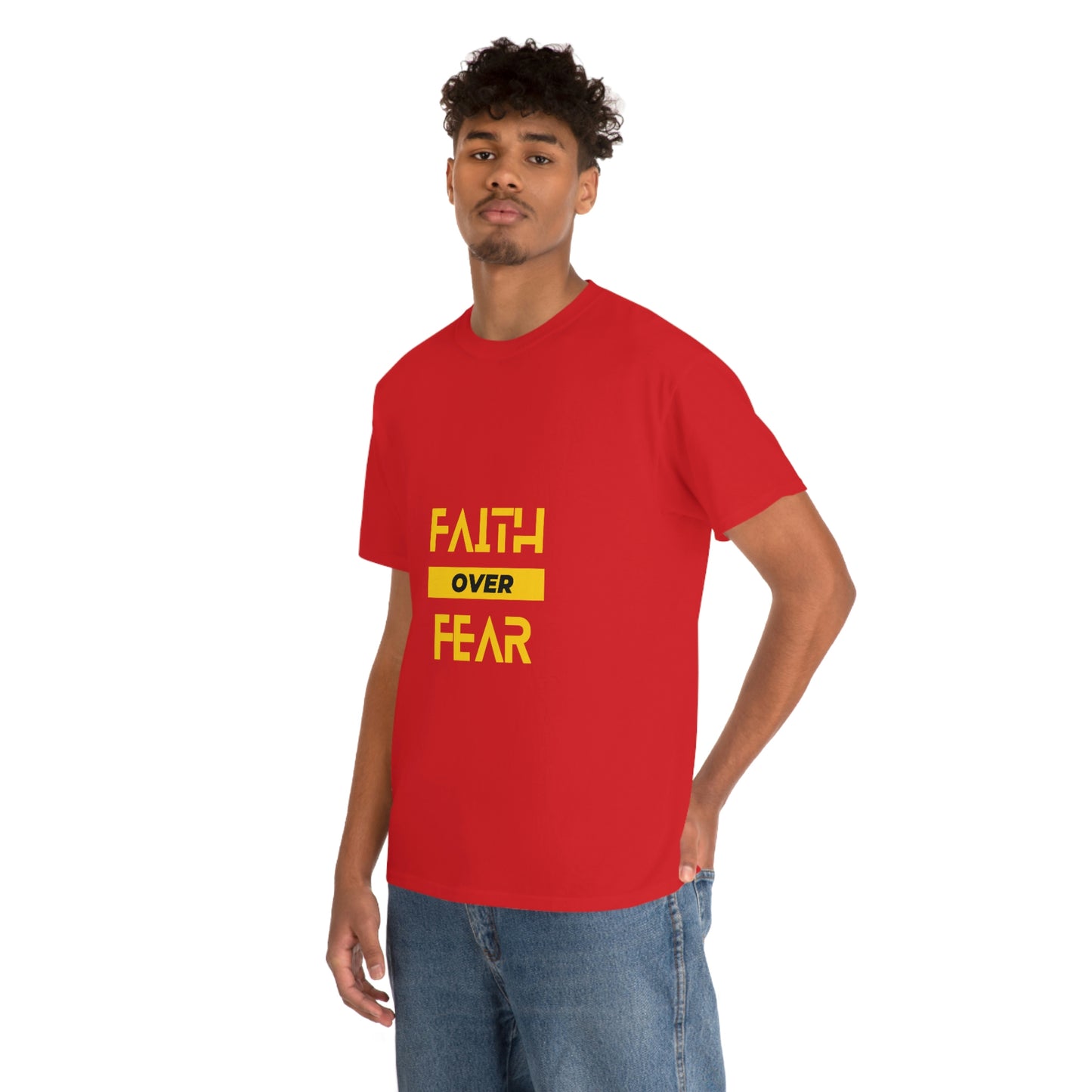 Faith Over Fear Unisex Heavy Cotton Tee