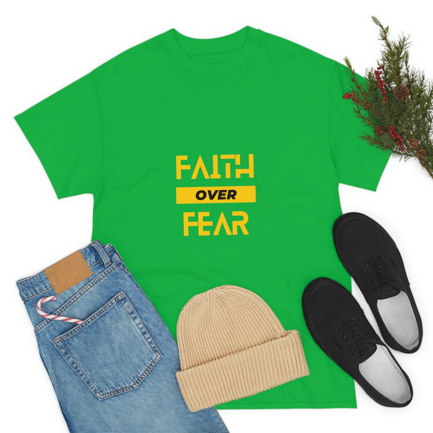 Faith Over Fear Unisex Heavy Cotton Tee