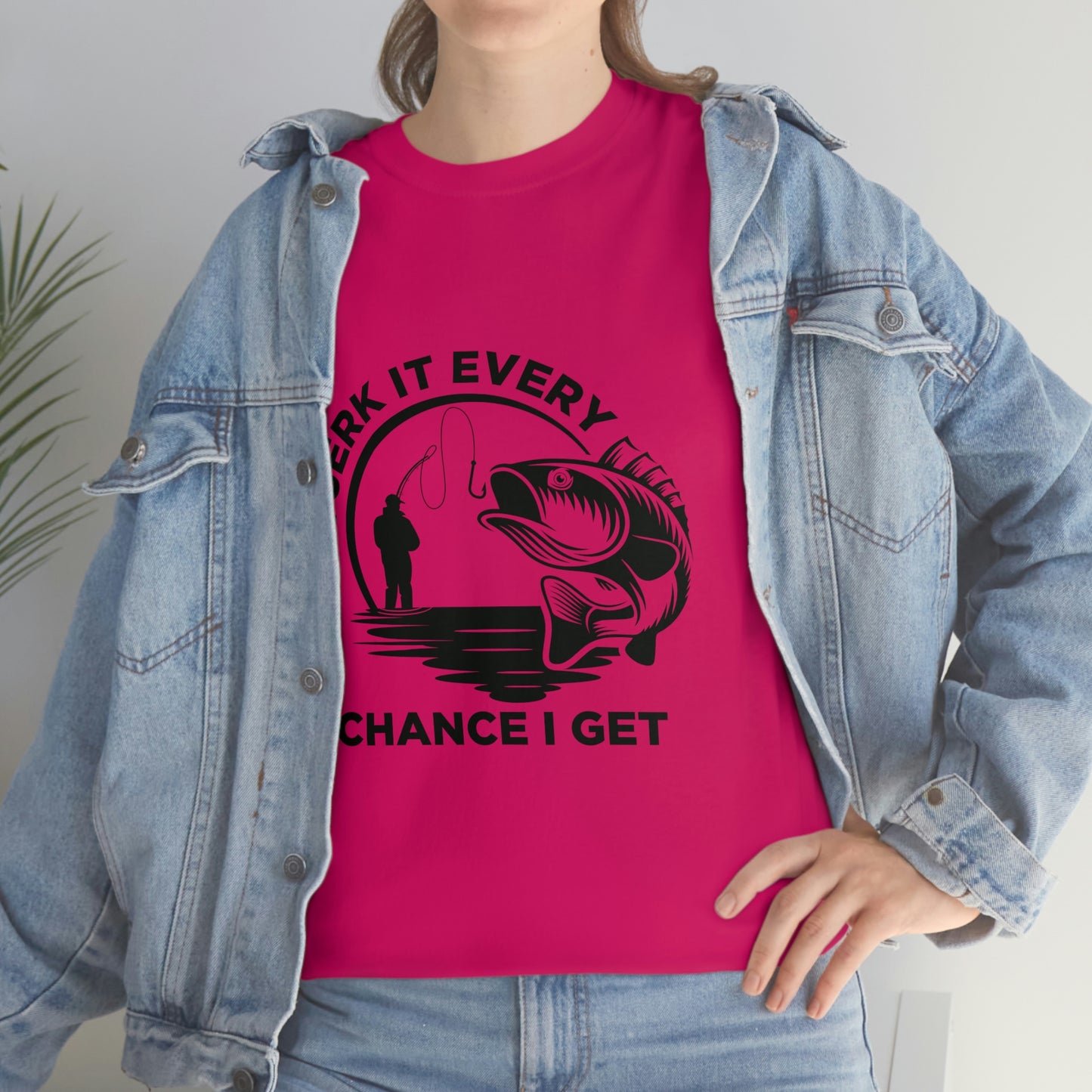 I Jerk It Every Chance I Get Unisex Heavy Cotton Tee