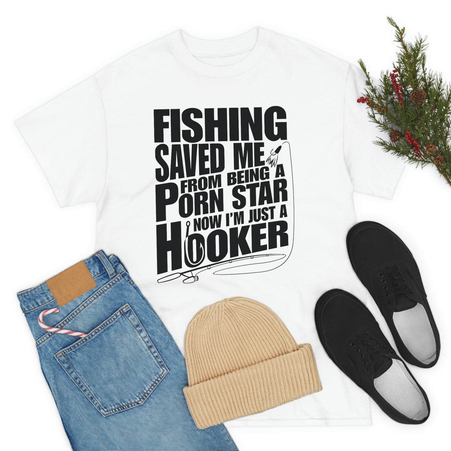 Fishing Save Me Unisex Heavy Cotton Tee