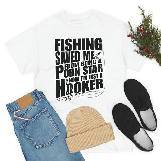 Fishing Save Me Unisex Heavy Cotton Tee