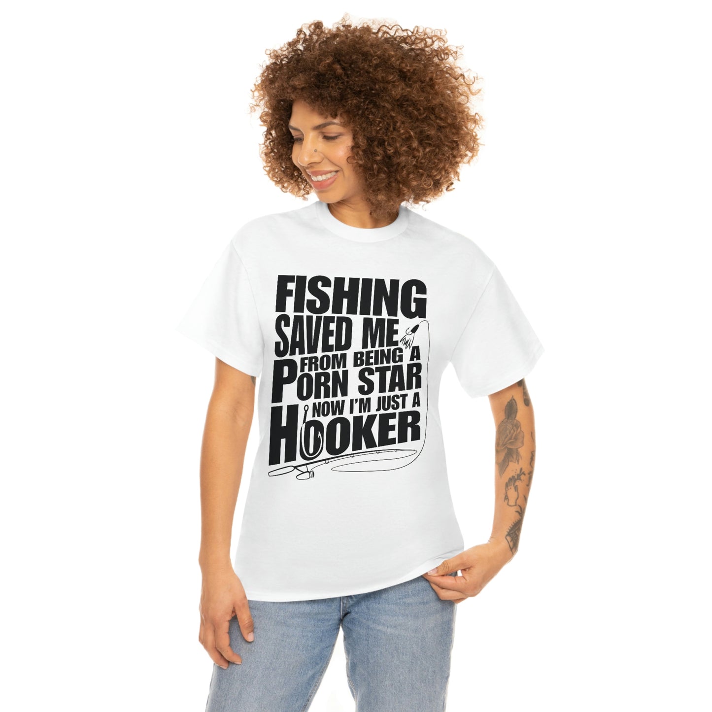 Fishing Save Me Unisex Heavy Cotton Tee