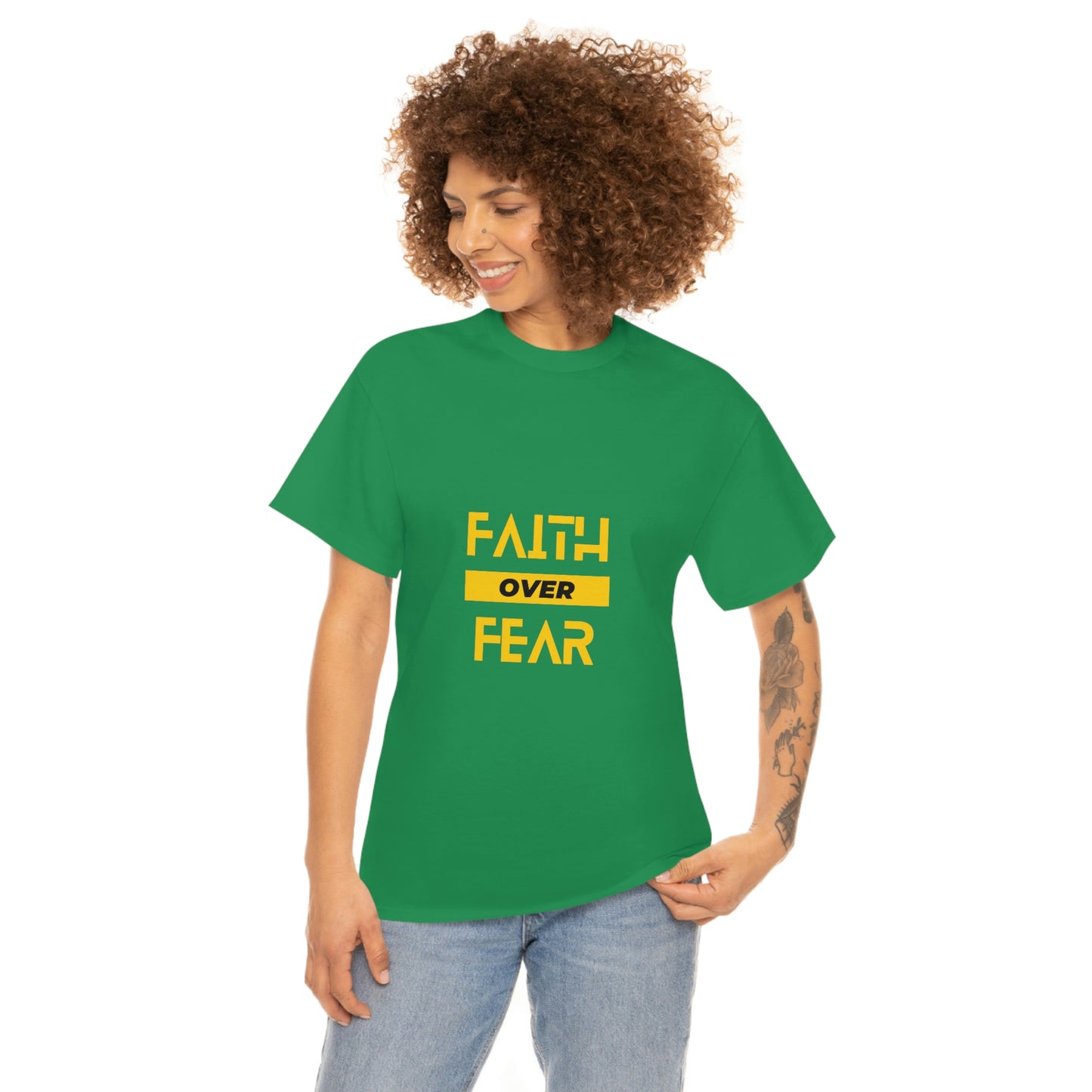 Faith Over Fear Unisex Heavy Cotton Tee