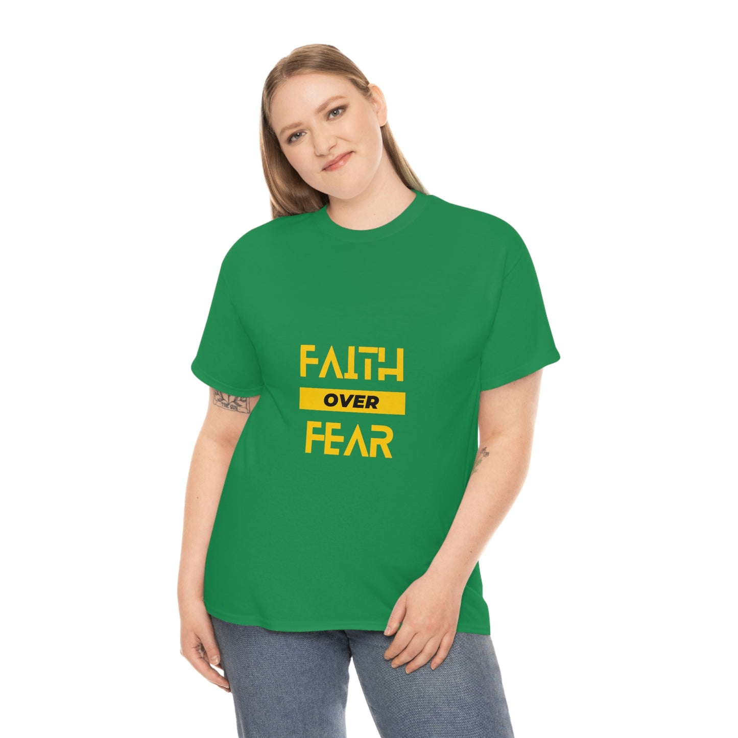 Faith Over Fear Unisex Heavy Cotton Tee