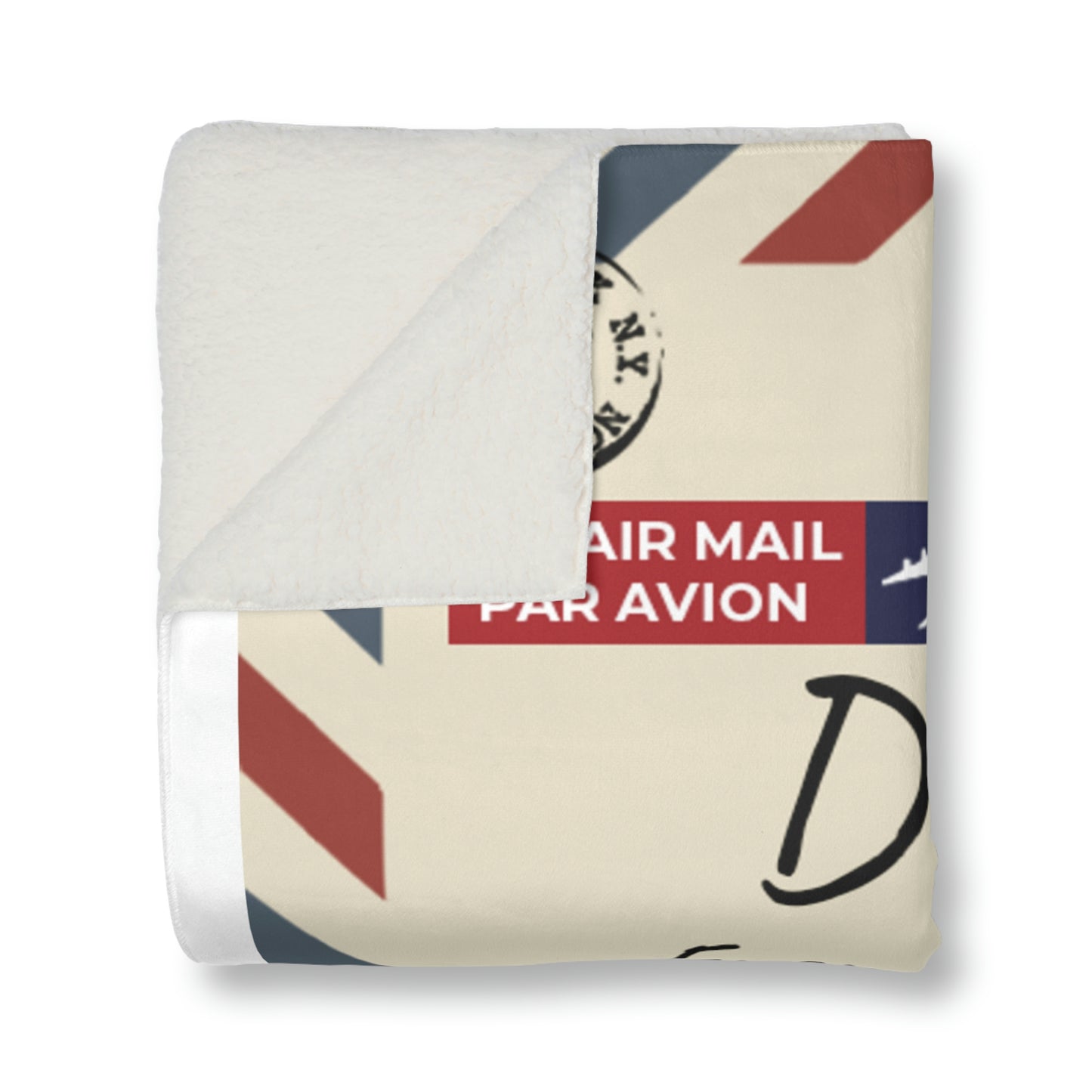 Dear Mom I Can Always Count On You  Personalized Sherpa Blanket