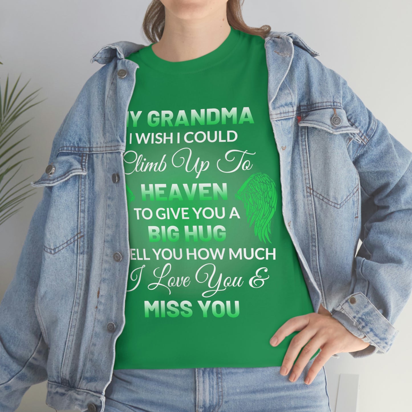 My Grandma I Miss You Unisex Heavy Cotton Tee