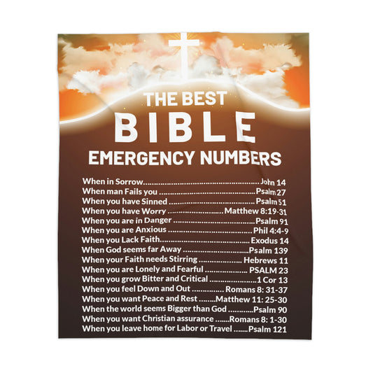 The Best Easter Bible Emergency Numbers Sherpa Blanket