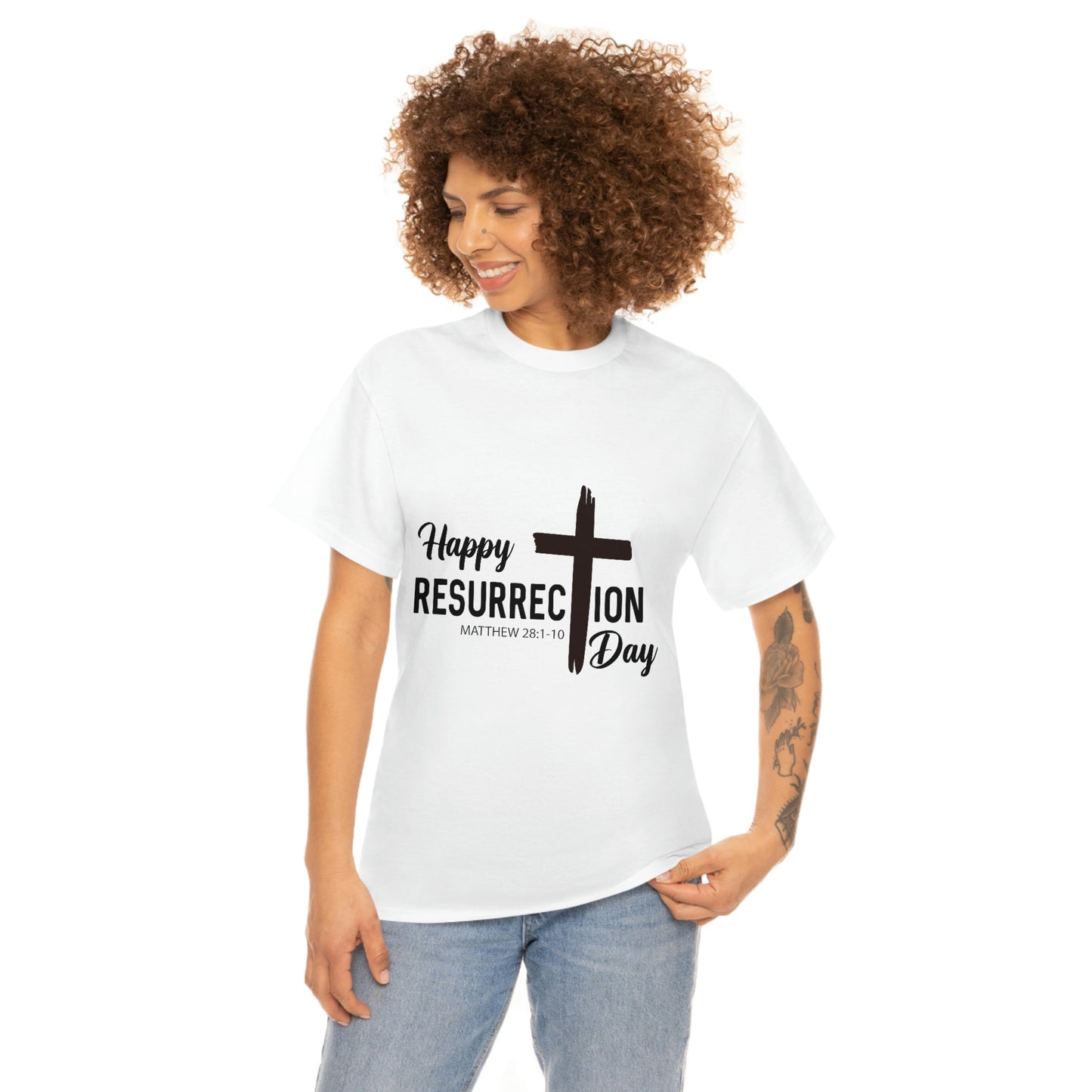 Happy Resurrection Day Unisex Heavy Cotton Tee