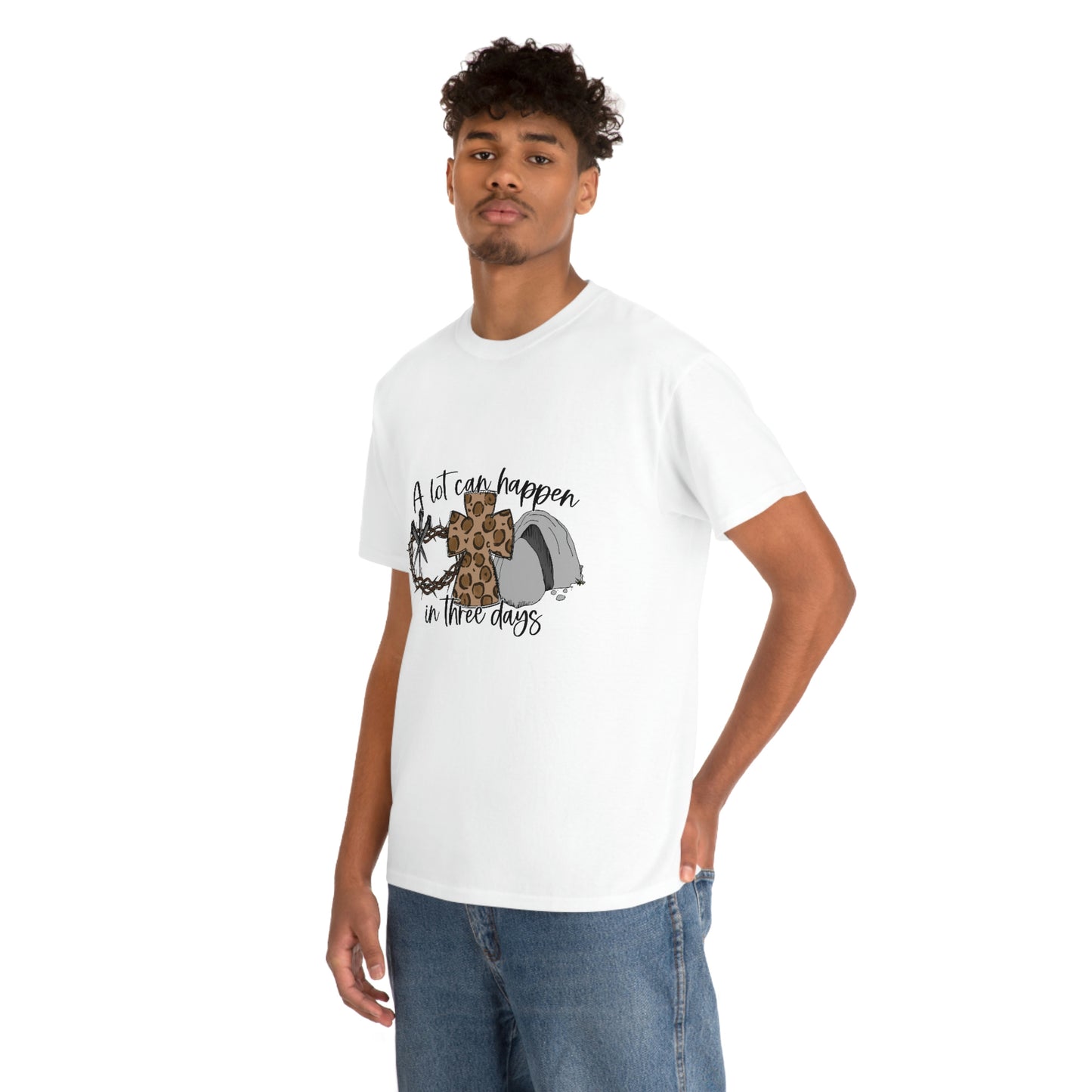 A Lot Can Happen In Three Days Unisex Heavy Cotton Tee