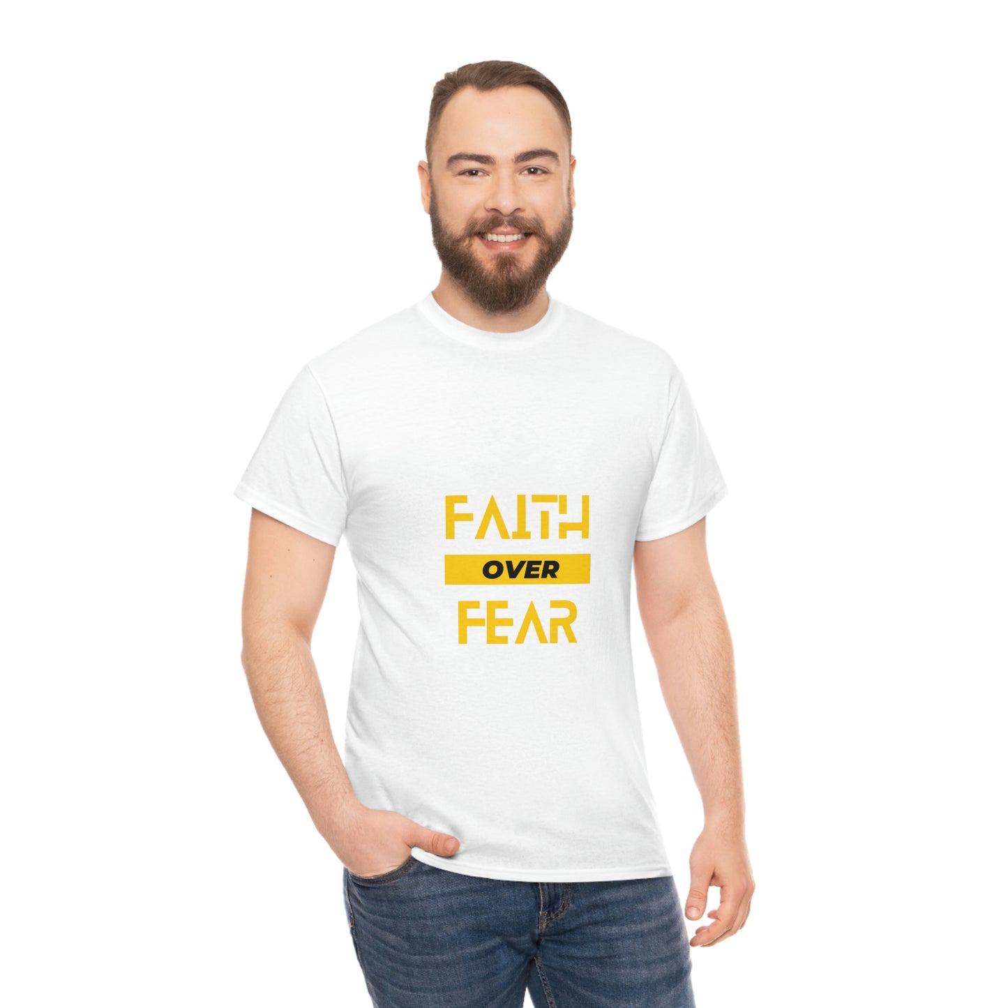 Faith Over Fear Unisex Heavy Cotton Tee