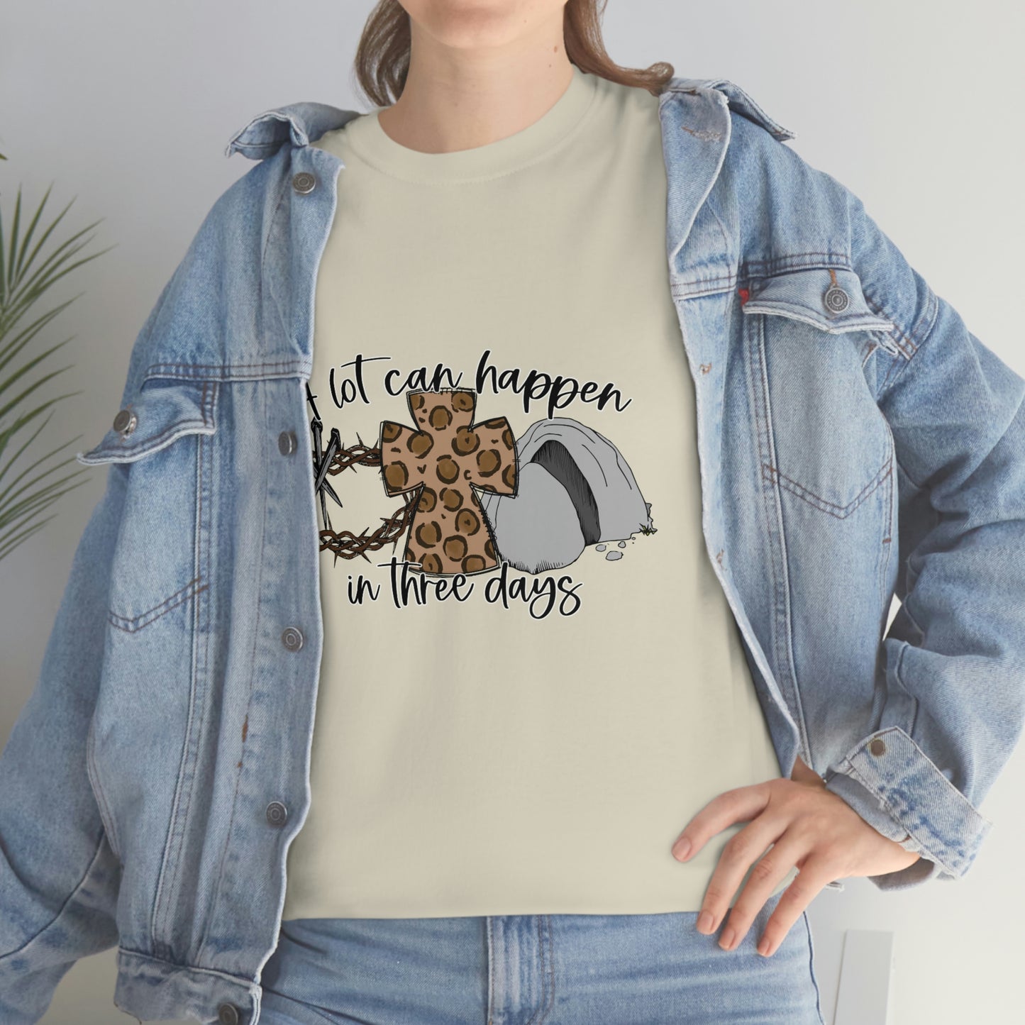 A Lot Can Happen In Three Days Unisex Heavy Cotton Tee