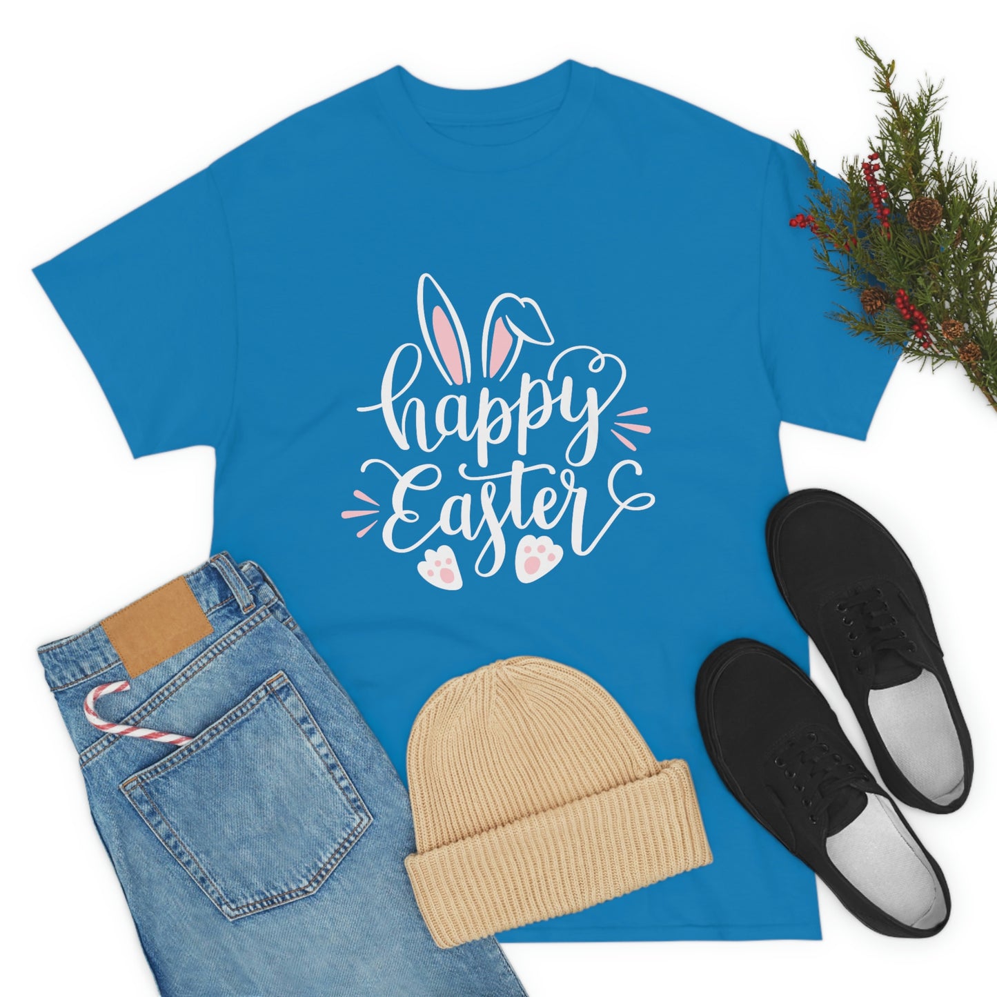 Happy Easter Bunny Unisex Heavy Cotton Tee
